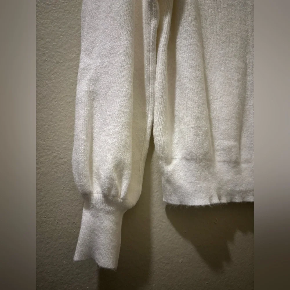 SHEIN Off-Shoulder Cream Sweater - Picture 2 of 4